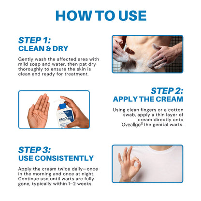 Oveallgo® NanoLipo HPV Genital Warts Eraser Cream