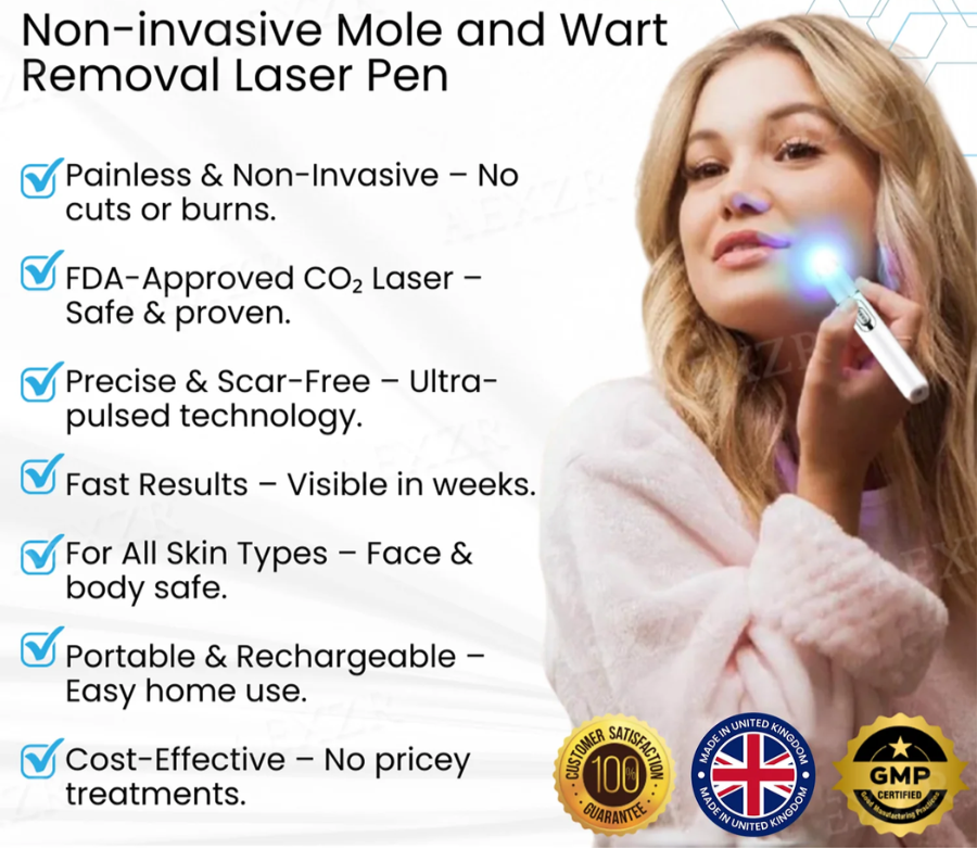 Bikenda® Non-Invasive Mole and Wart Removal Laser Pen